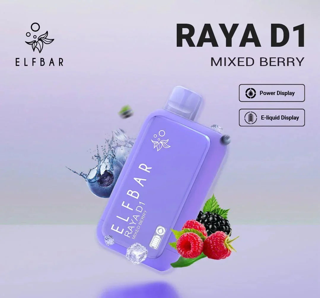 ELF BAR RAYA D1 – Mixed Berry - Vape Shop Gurugram
