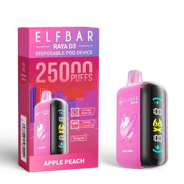 Elf Bar Raya D3 Apple peach – 25000 - Vape Shop Gurugram