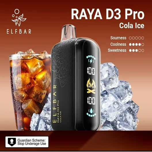 Elf Bar Raya D3 Pro 30K – Cola Ice - Vape Shop Gurugram