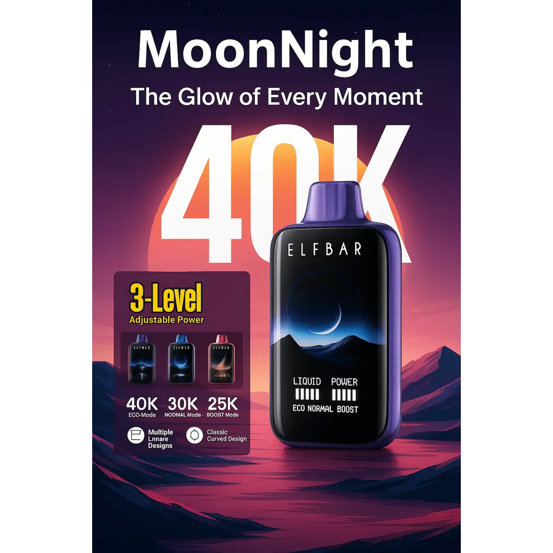 Elfbar Moon Night 40k – Kiwi Passion Fruit Guava - Vape Shop Gurugram