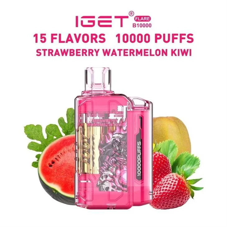IGET FLARE B10000 – Strawberry Watermelon Kiwi - Vape Shop Gurugram